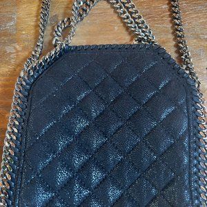 STELLA MCCARTNEY Tiny Falabella Quilted Bag - Black